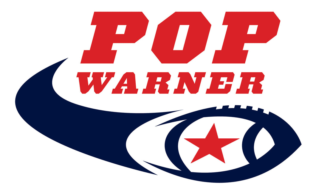 Pop Warner Football Patch - Iron On