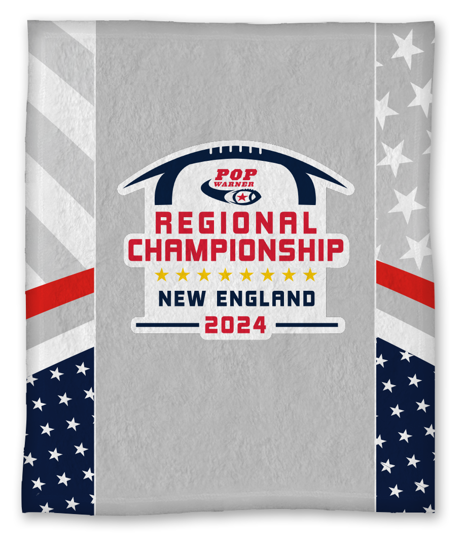 New England Region 50x60 Football Blanket