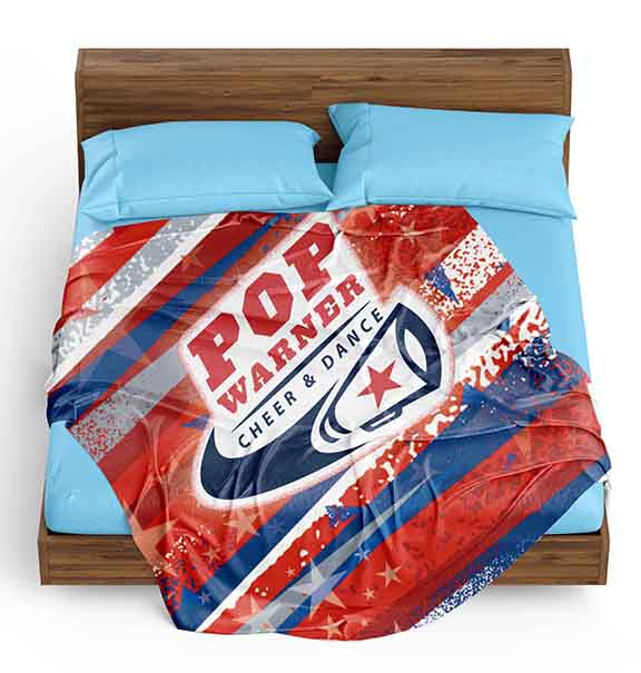 Cheer Red White and Blue Blanket