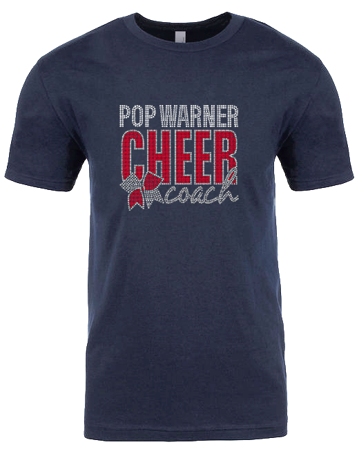 Pop Warner Cheer Coach Rhinestone T-Shirt